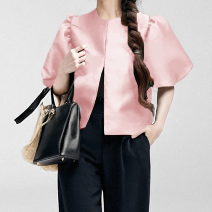 Damen Bluse mit voluminösen Puffärmeln und modernem Design Drune