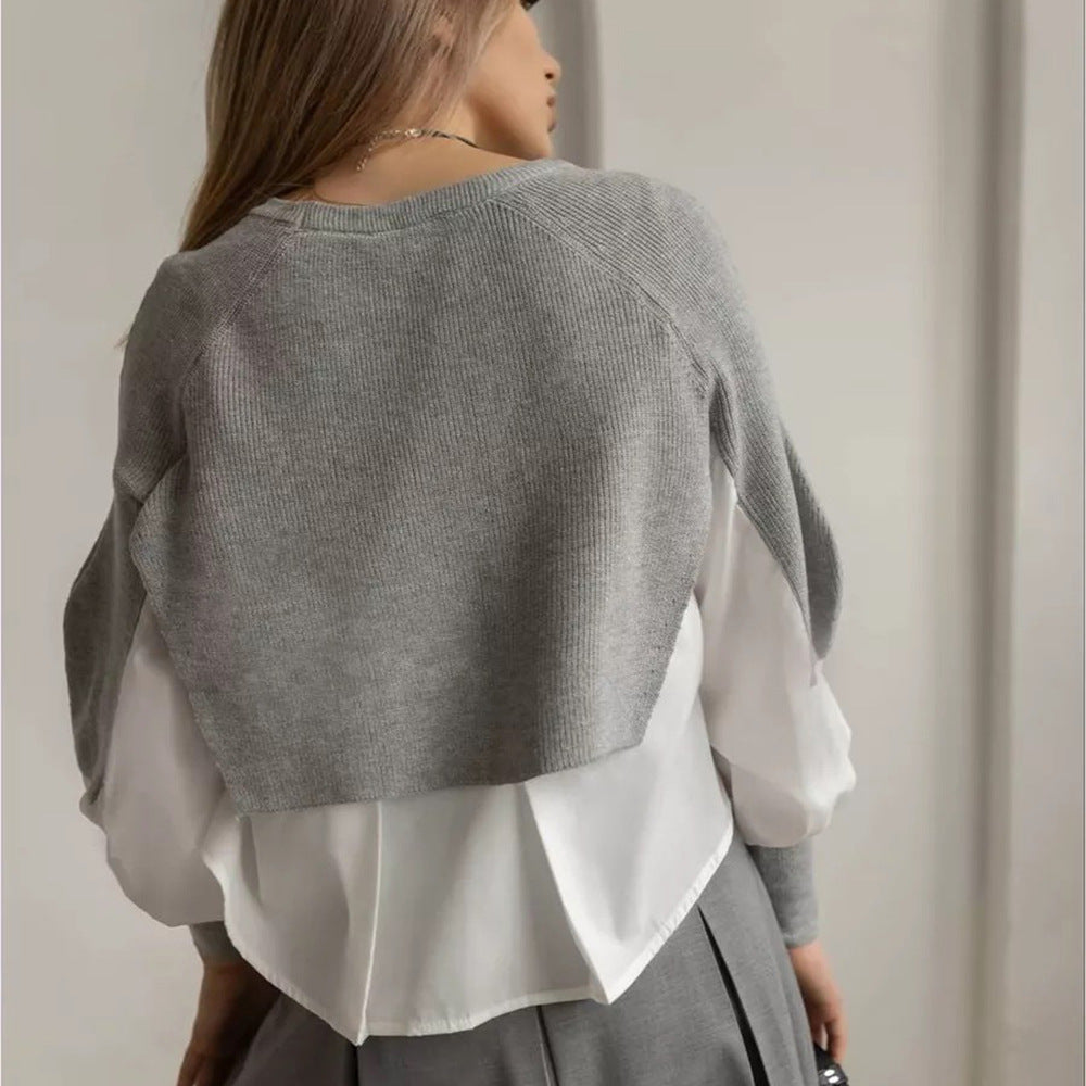 Damen modischer kombinierbarer Pullover Drune