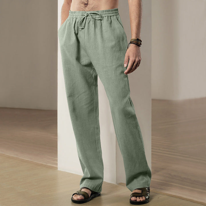 Herren Bequeme Sommerfreizeithose mit elastischem Bund Drune