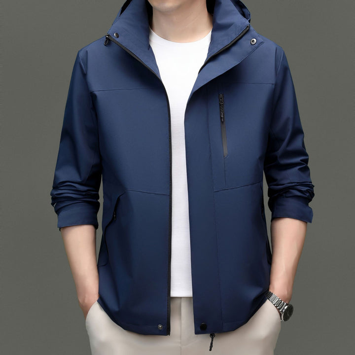 Herren Übergangsjacke mit stylischem Stehkragen und atmungsaktiven Eigenschaften Drune