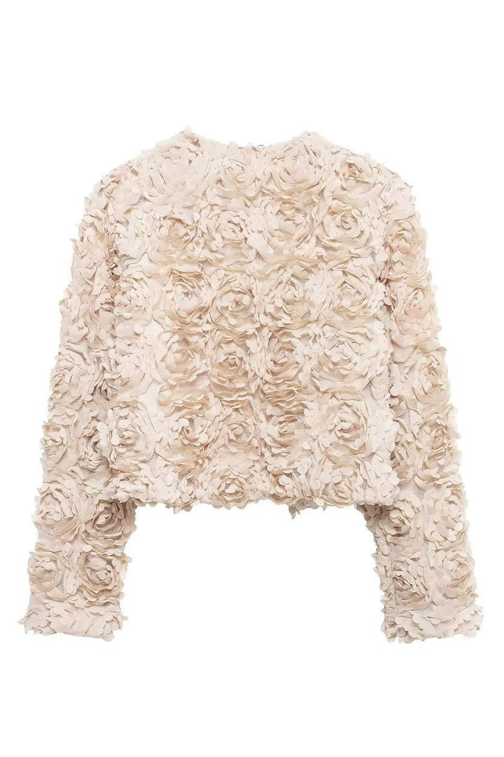 Drune | Floral Applikation Kurzjacke