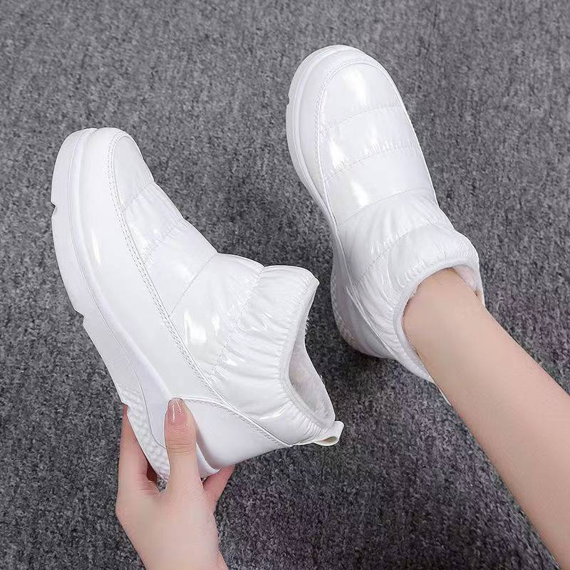Damen nan gesteppte Winter-Sneaker-Boots mit Thermofutter, elastischem Schaft und rutschfester Profilsohle Drune