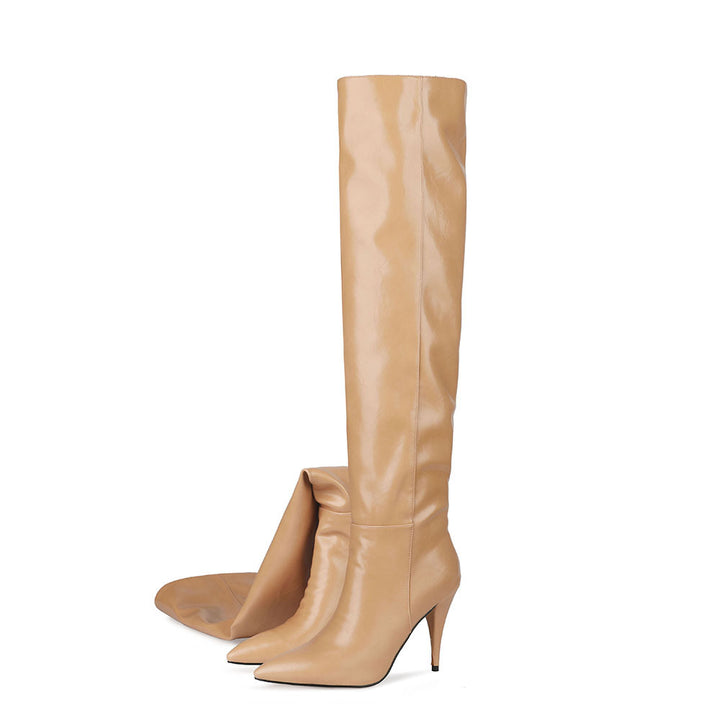 Damen Über-Knie-High-Heels-Stiefel Drune