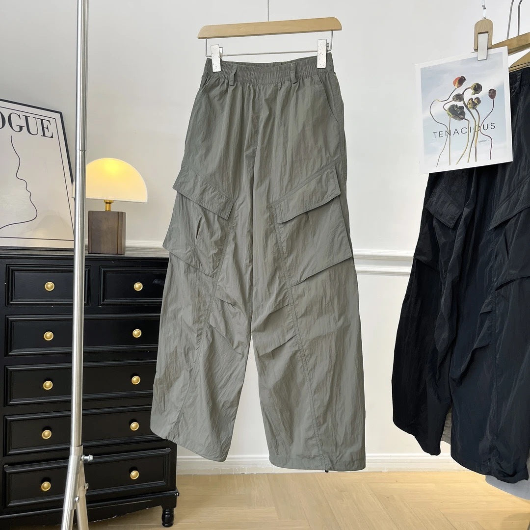 Damen Multifunktionale Cargo-Hose mit elastischem Bund und praktischen Taschen Drune