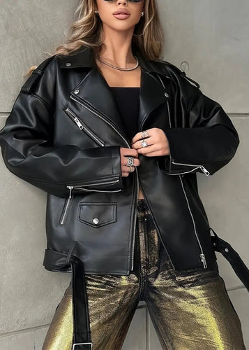 Drune | Kunstleder Bikerjacke