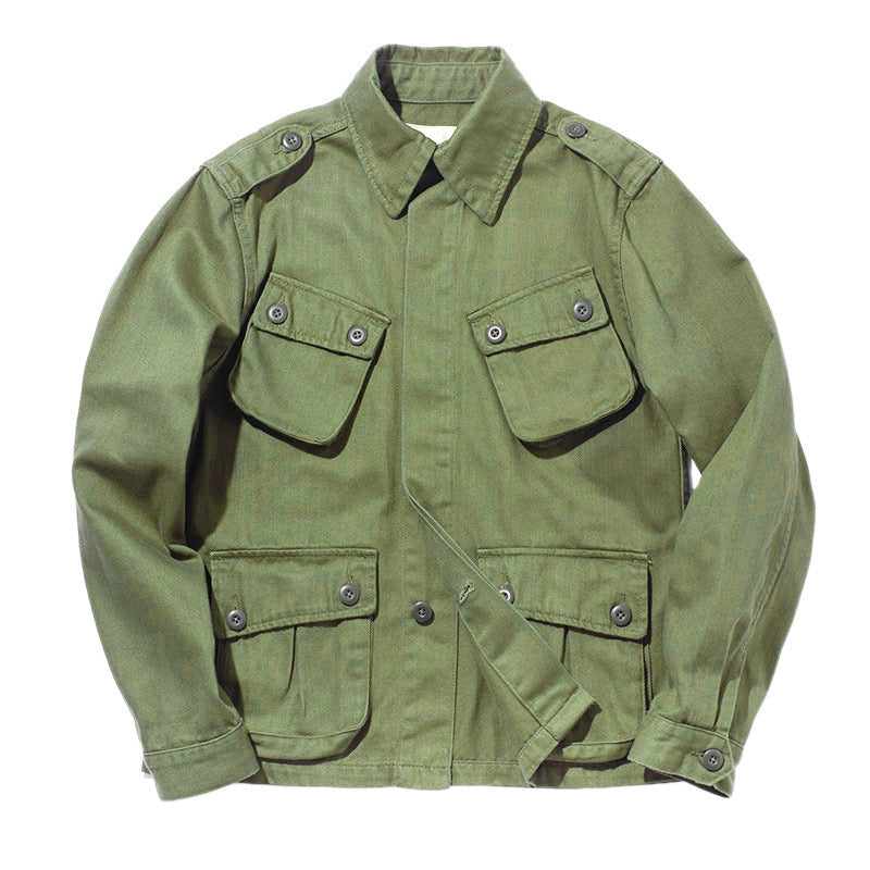 Herren Utility-Jacke mit großen aufgesetzten Taschen und strapazierfähigem Material Drune
