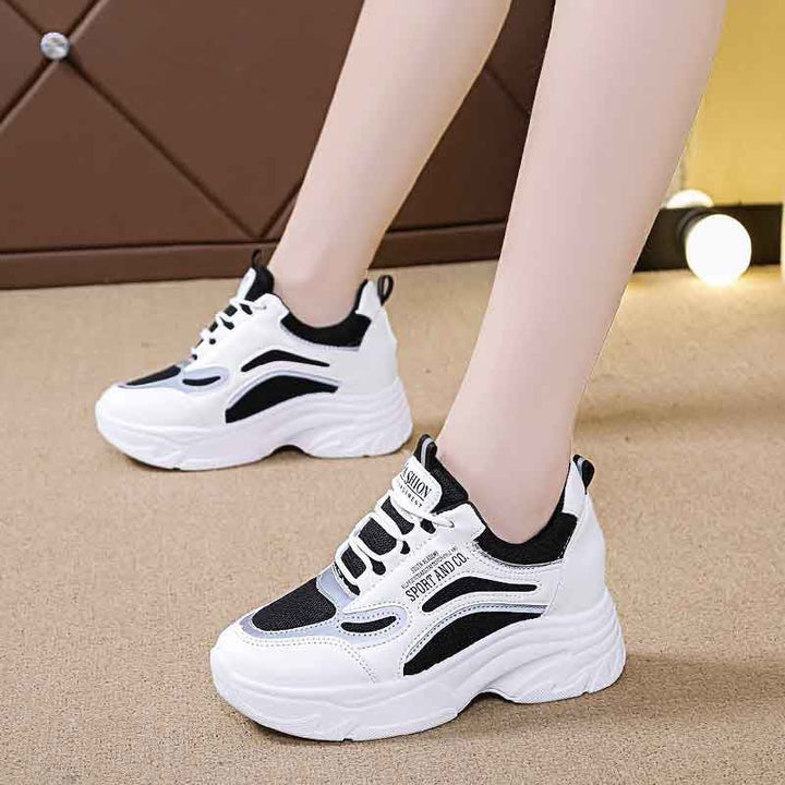 Damen Sportliche Chunky Sneakers mit atmungsaktiver Obermateriel von Drune