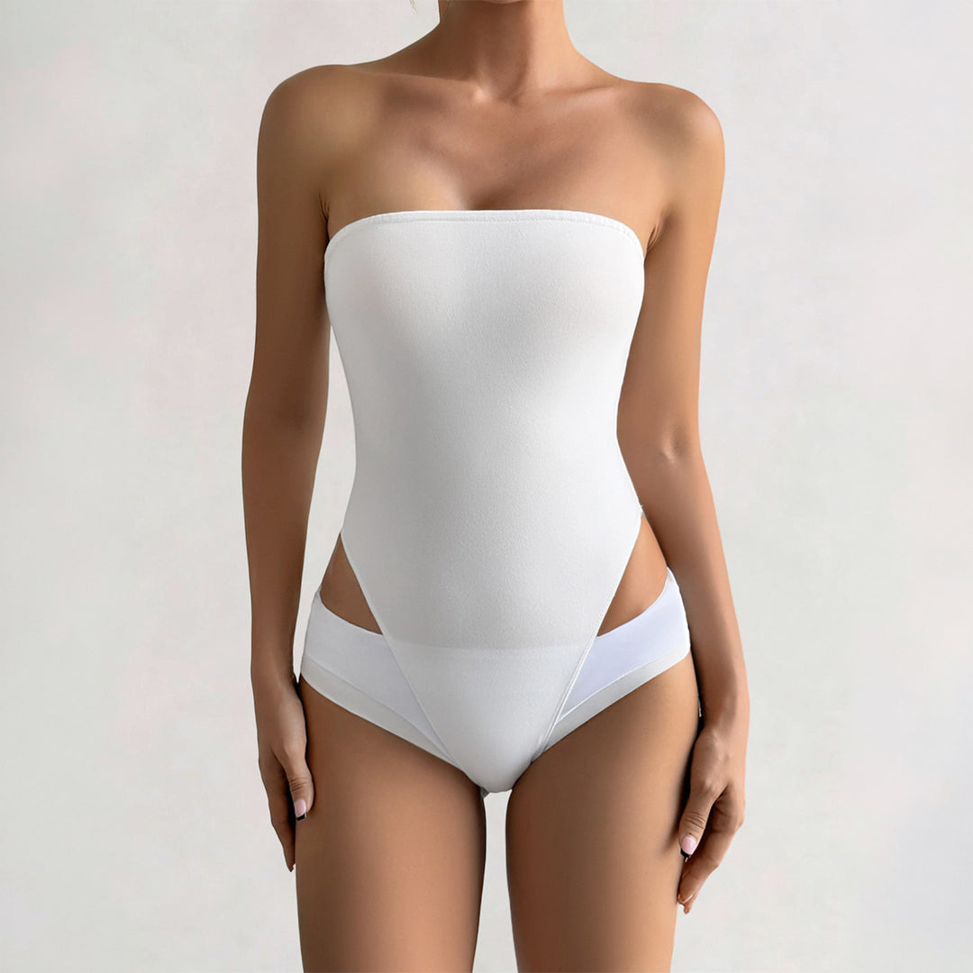 Damen Bandeau-Bodysuit aus elastischem Material mit figurfreundlichem Schnitt Drune