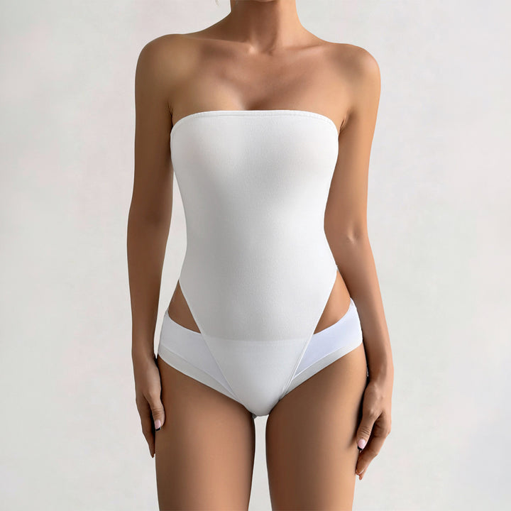 Damen Bandeau-Bodysuit aus elastischem Material mit figurfreundlichem Schnitt Drune