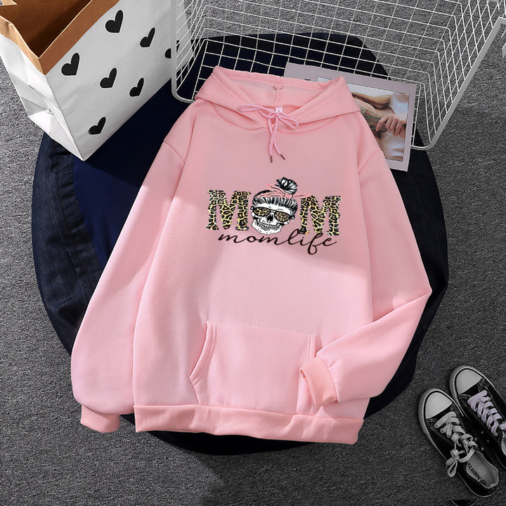 Damen Hoodie mit kreativem Totenkopf-Design Drune