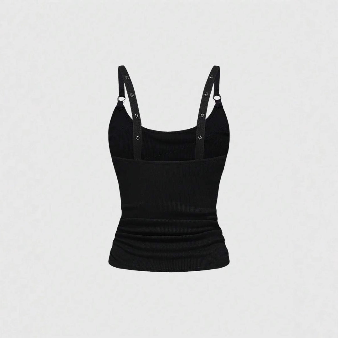 Damen Raffiniertes Top mit Elastananteil und funkelnden Details Drune