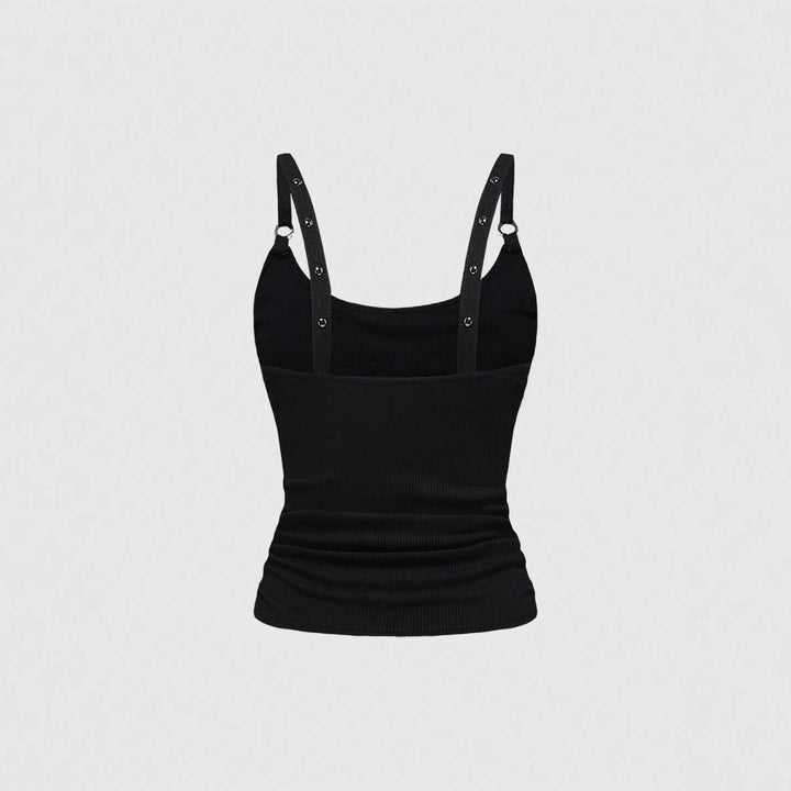 Damen Raffiniertes Top mit Elastananteil und funkelnden Details Drune