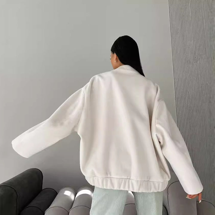 Damen Fleecejacke mit lässigem Schnitt und praktischen Taschen Drune