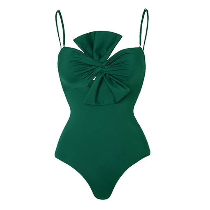 Damen Badeanzug mit elegantem Wickelrock Drune