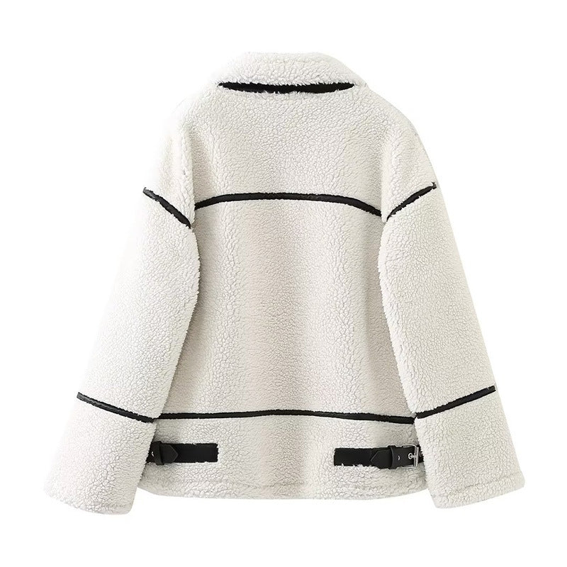 Damen Fleecejacke mit hohem Kragen Drune