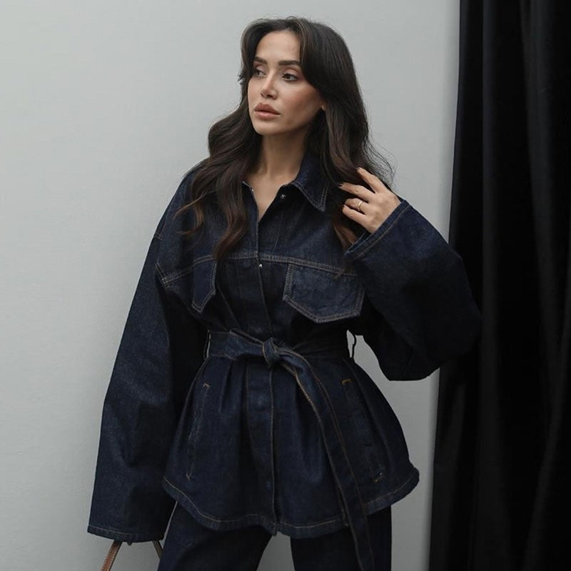 Damen Stylische Denimjacke Drune