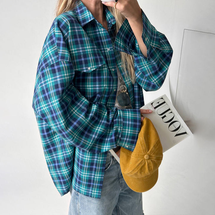 Damen Flanellhemd Drune