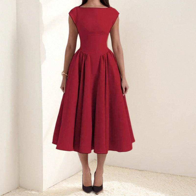 Damen Abendkleid mit elegantem Schnitt und schwingendem Rock Drune