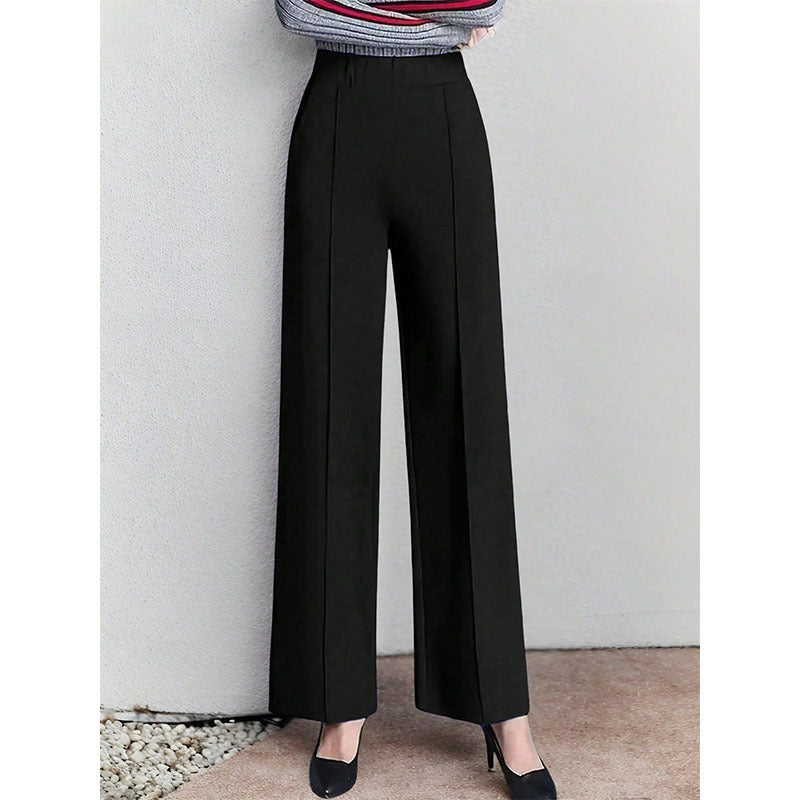Damen elegante Culotte mit hohen Taillenschnitt und seitlichen Eingrifftaschen Drune