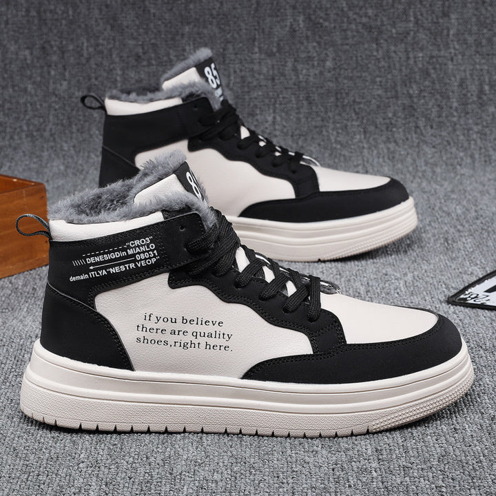 Damen High-Top Sneakers mit warmem Innenfutter und rutschfester Sohle Drune