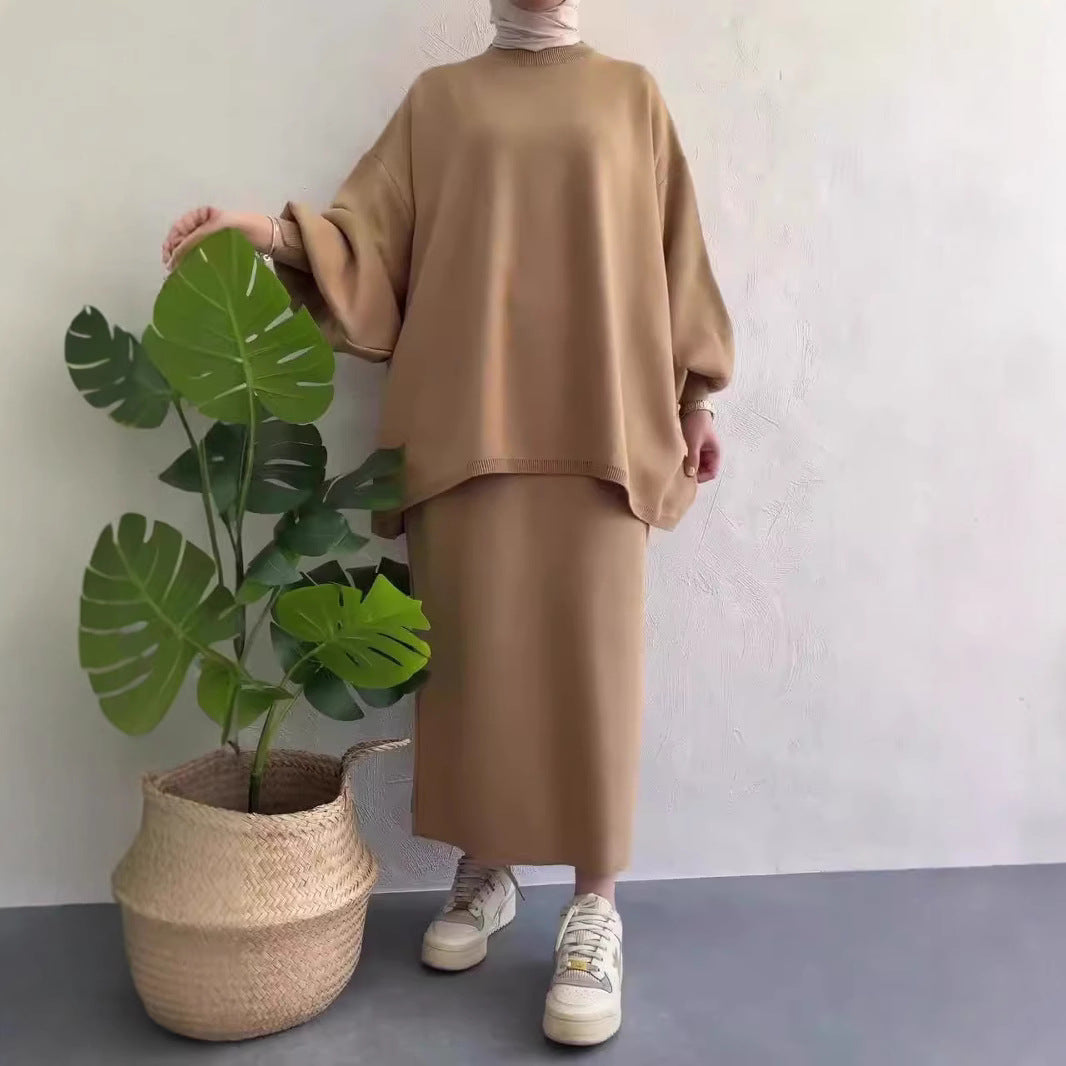 Damen lässiges Maxikleid mit oversized Schnitt und eleganten Details Drune