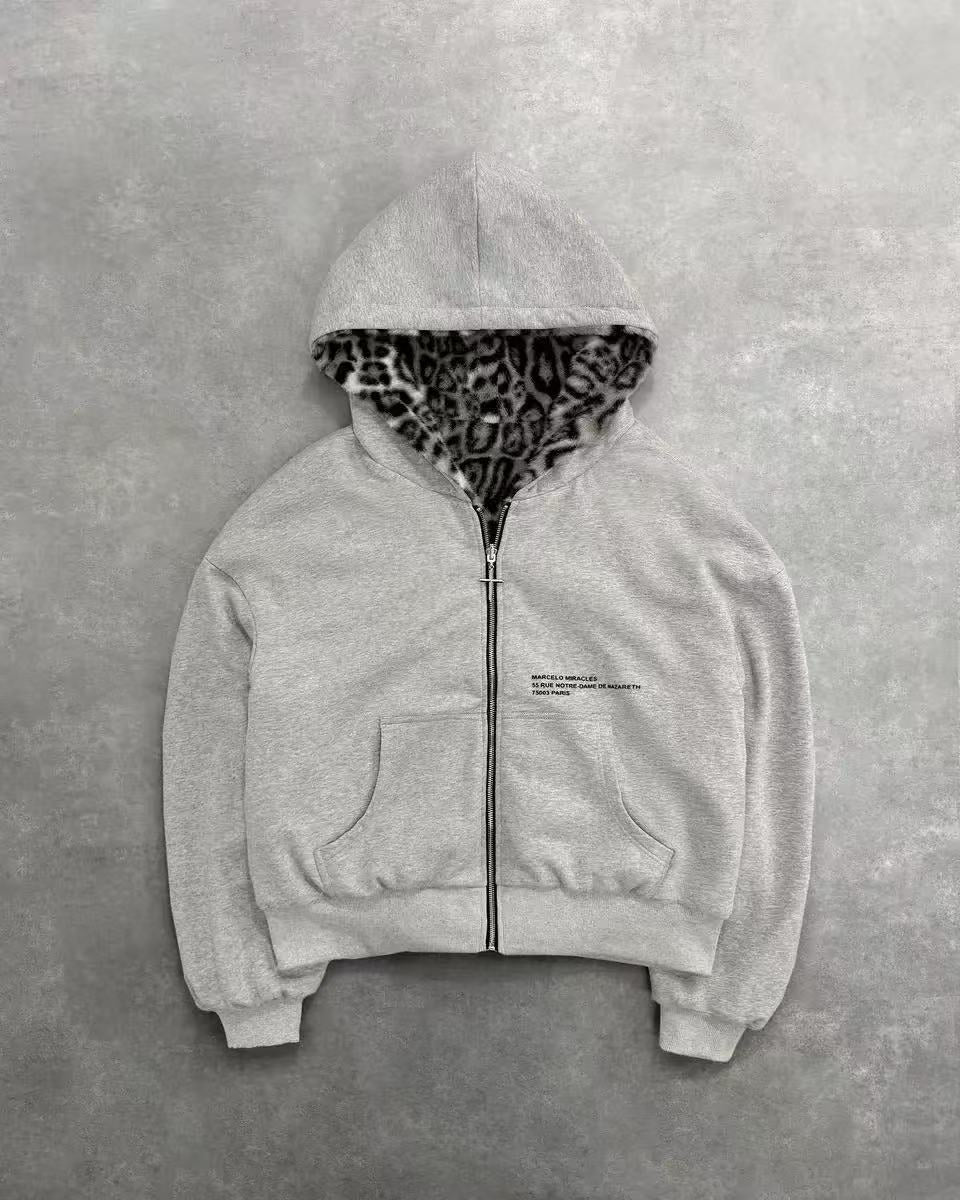 Damen Fleecejacke mit Wendefutter im Tierdesign Drune
