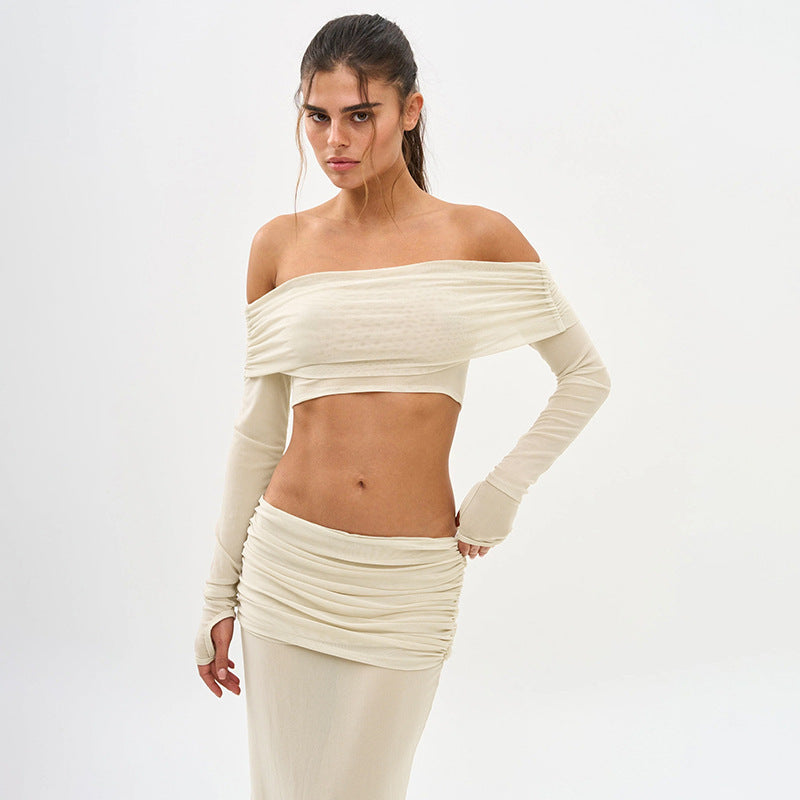 Damen Sandalenrock mit abnehmbarem Oberteil und transparentem Design Drune