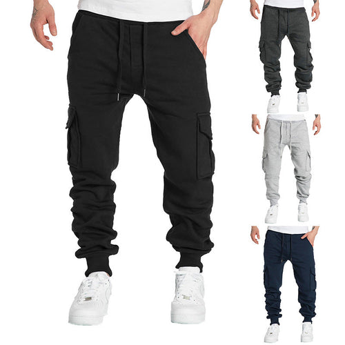 Herren Cargo-Jogginghose mit elastischem Bund und praktischen Seitentaschen Drune