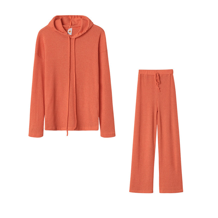Damen Gemütlicher Pullover und Hose Set Drune