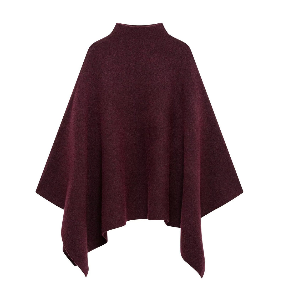 Femme Stylish Cozy Poncho Drune