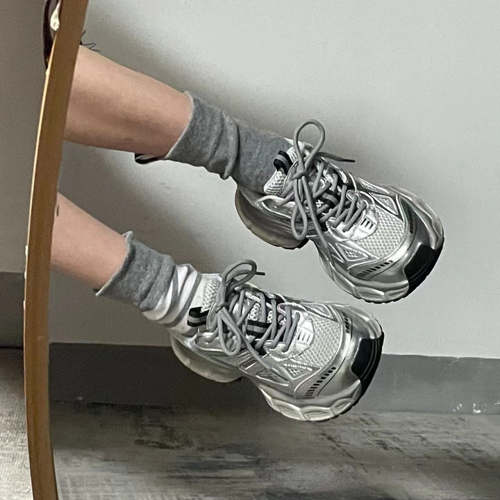 Damen Sportliche Sneakers im modernen Design mit stoßdämpfender Sohle Drune