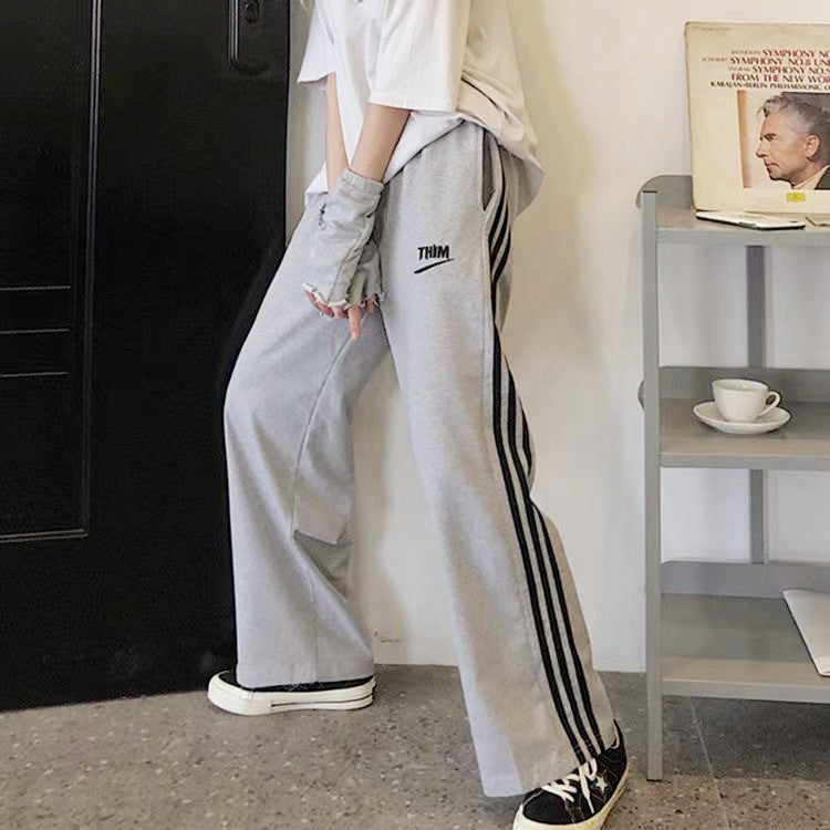 Damen Sportliche Freizeithose mit modernen Streifen Drune