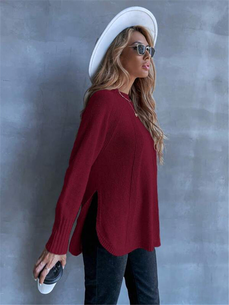 Damen Oversized Strickpullover Drune