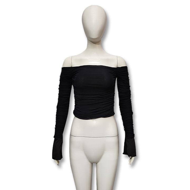 Damen modische Langarmbluse Drune