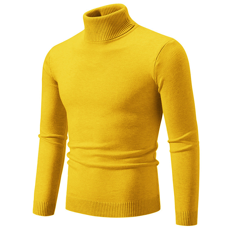 Herren nan Slim-Fit Rollkragenpullover aus Feinstrick mit geripptem Stehkragen und elastischem Bund Drune