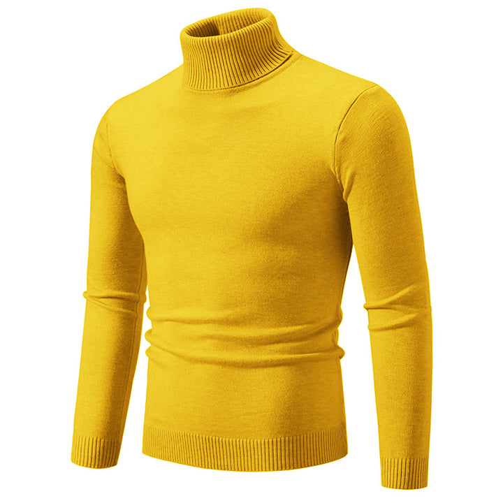 Herren nan Slim-Fit Rollkragenpullover aus Feinstrick mit geripptem Stehkragen und elastischem Bund Drune