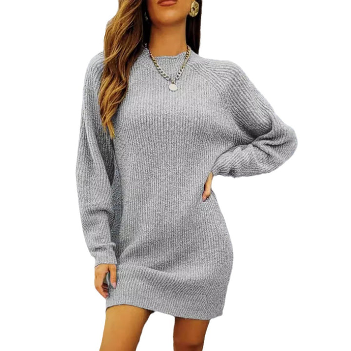 Damen Strickkleid mit lässigem Schnitt und voluminösen Ärmeln Drune