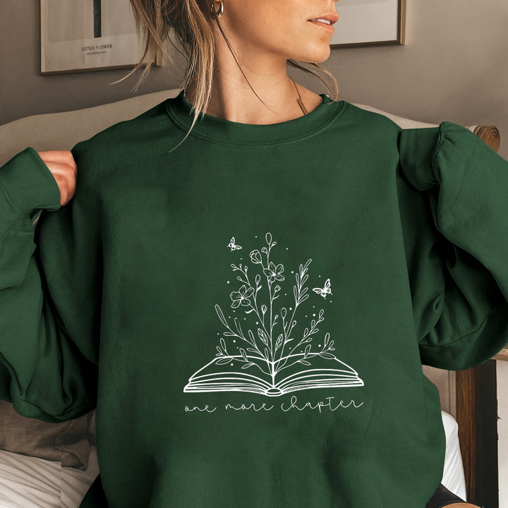 Damen Sweatshirt mit elegantem Blumendesign und inspirierendem Aufdruck Drune