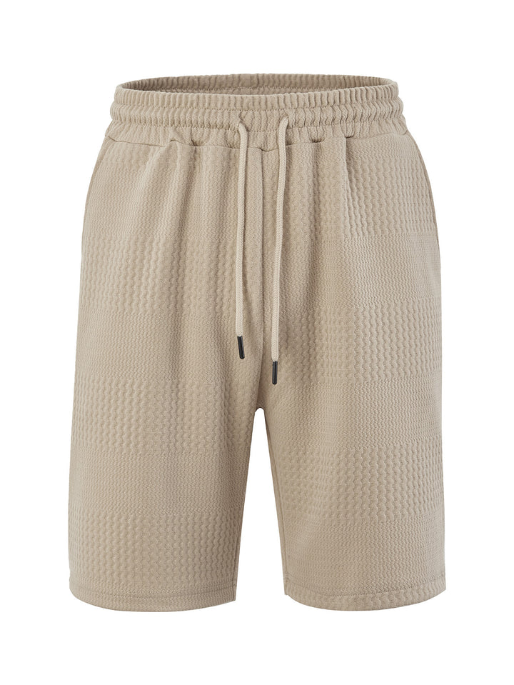 Herren Sportliche Kurze Hosen mit innovativer Textur und elastischem Bund Drune
