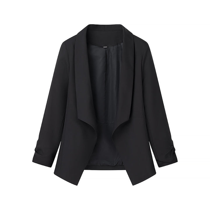 Damen elegante Blazerjacke mit lässigem Schnitt und modischem Revers Drune