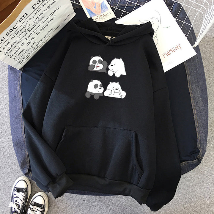Damen Kuscheliger Kapuzenpullover Drune