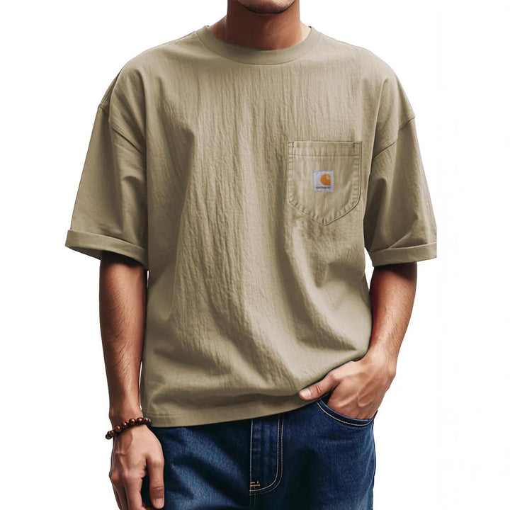 Herren Relaxed Fit Pocket T-Shirt Drune