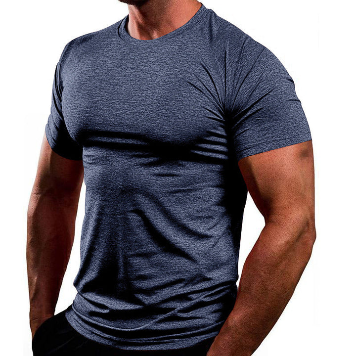 Herren Atmungsaktives Fitness-T-Shirt aus leichtem Stoff mit körperbetontem Schnitt Drune