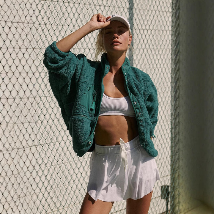 Damen Sportliche Fleecejacke mit praktischen Taschen Drune