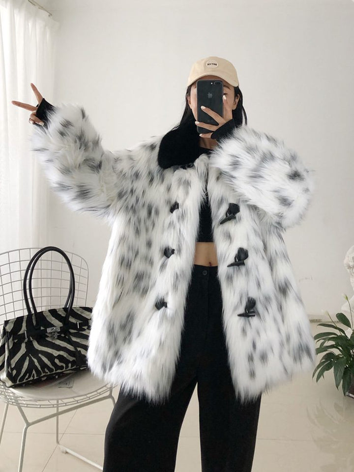 Drune | Kunstpelz-Mantel - Auffälliges Statement-Stück - Polyester-Mischung - Winter Straßenstil