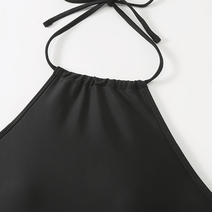 Damen Tankini-Set mit lässigem Oberteil und hoch taillierten Shorts Drune
