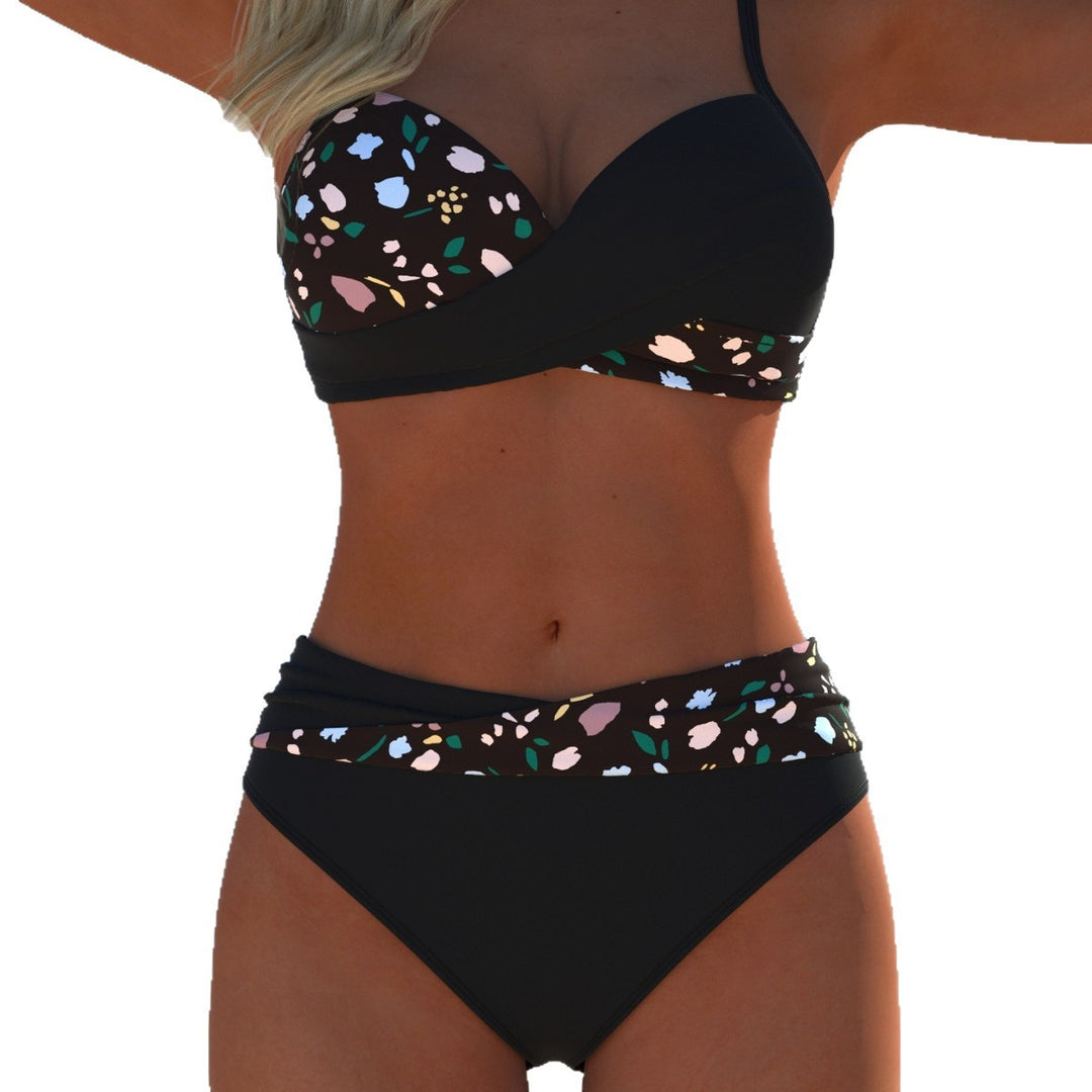 Damen Bikini-Set mit elegantem Balconette-Oberteil und hohem Taillenschnitt Drune