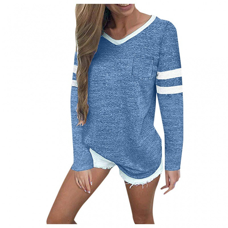 Damen Freizeitpullover mit stylischem Streifen-Design und lässigem Schnitt Drune