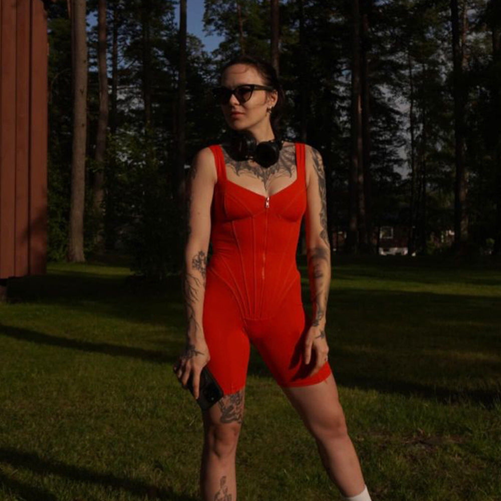 Damen figurformender Jumpsuit Drune