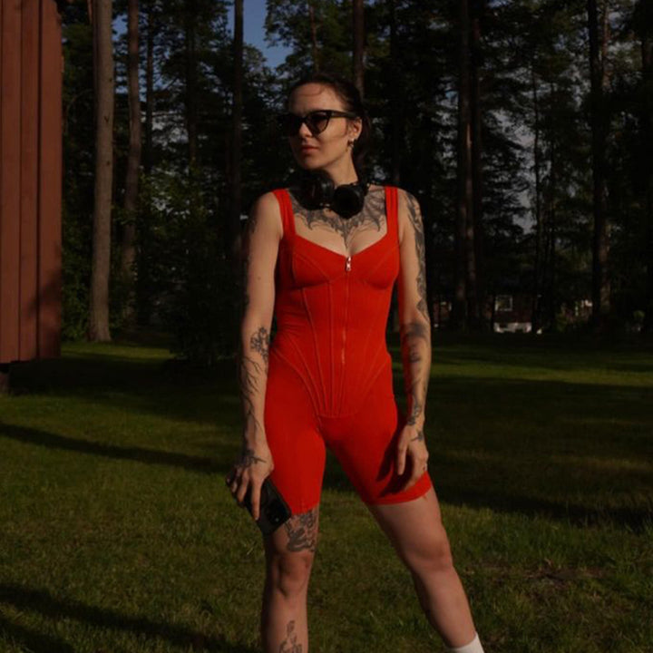 Damen figurformender Jumpsuit Drune